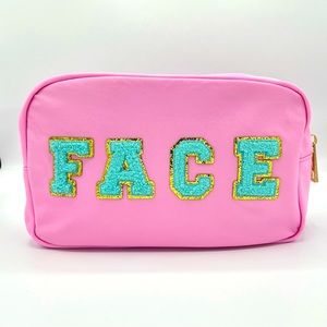NEW Large Makeup/Skincare Pink Preppy Bag
